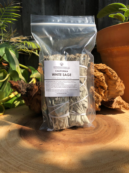 California White Sage - Mini Smudge Sticks (Twin Pack)