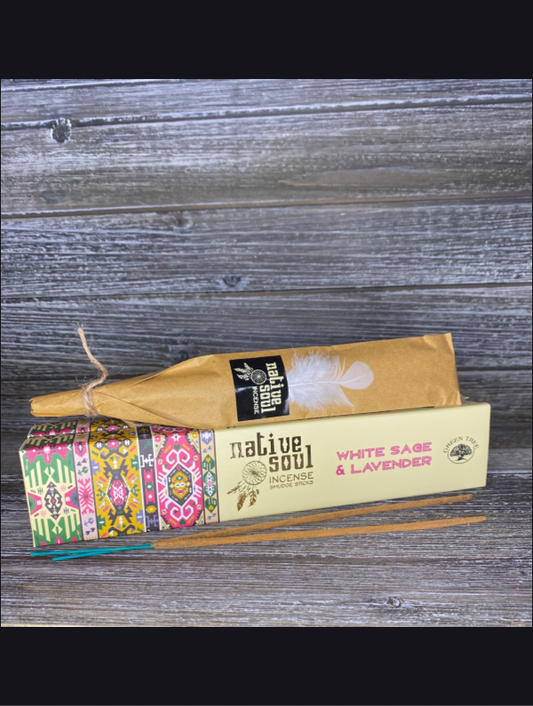 Native Soul - White Sage & Lavender Incense Sticks