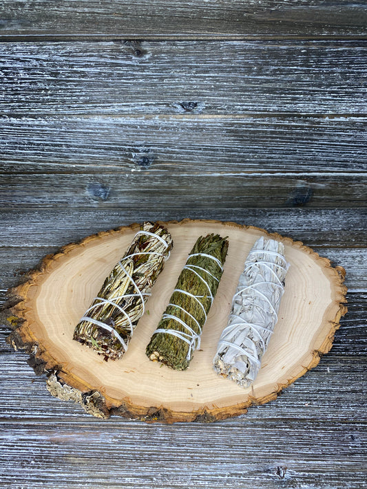 Smudge Sampler - White Sage, Cedar & Yerba Santa