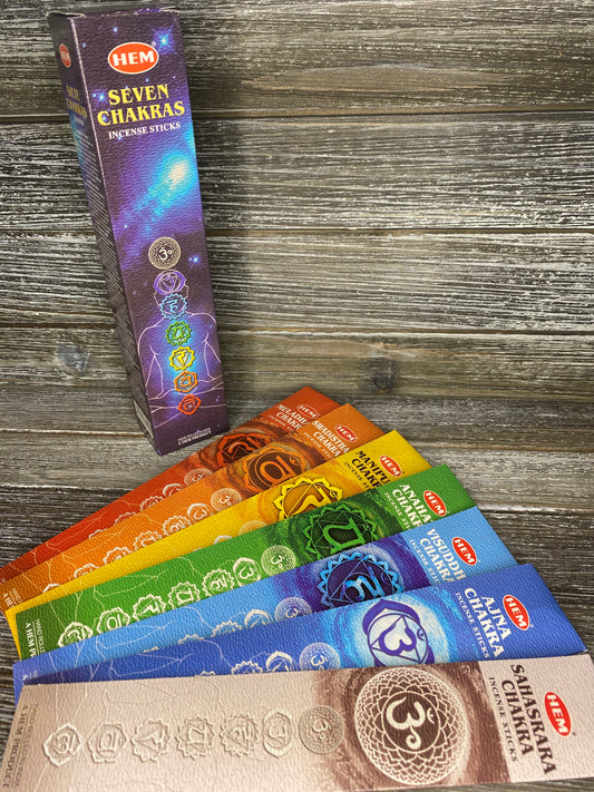 HEM - Seven Chakras Incense Sticks