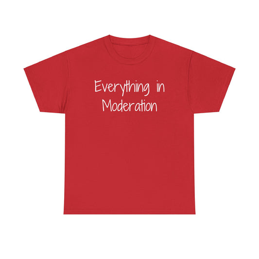 Everything in Moderation - Cotton Tee