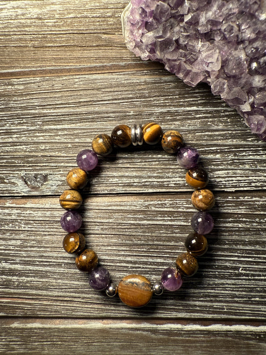 INSIGHT Bracelets - BALANCE Series (Tiger Eye and Amethyst) #2