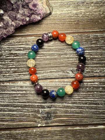 INSIGHT Bracelets - 7 CHAKRAS with Stainless Steel Disks