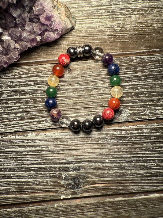 INSIGHT Bracelets - 7 CHAKRAS with Hematite