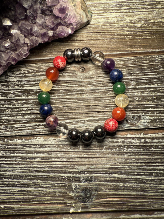 INSIGHT Bracelets - 7 CHAKRAS with Hematite