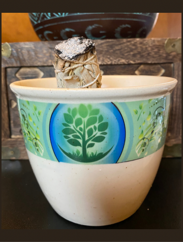 Tree of Life Smudge Pot