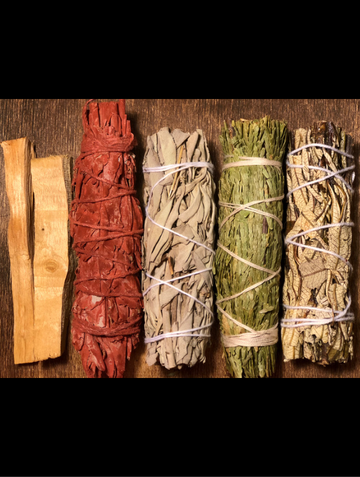 Single Stick Sage Pack (California White Sage, Cedar, Yerba Santa, Palo Santo Sticks (2), or Mini Torch White Sage)