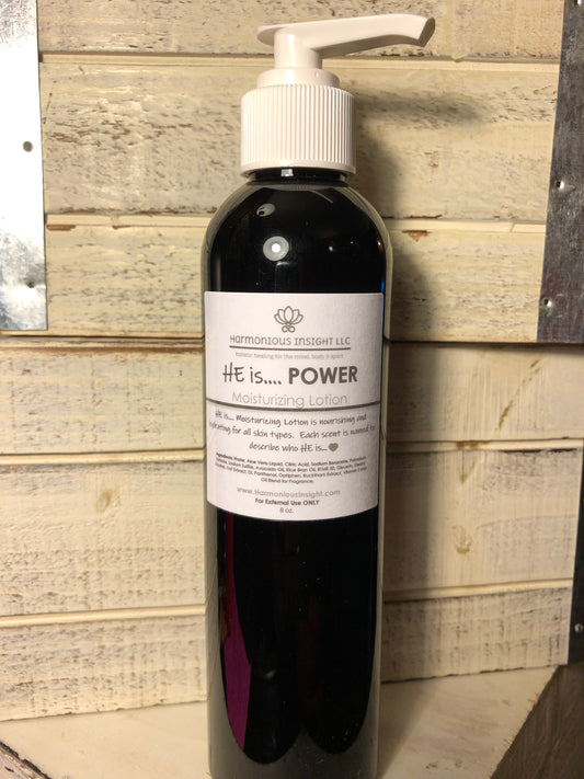 HE is…. POWER Moisturizing Lotion