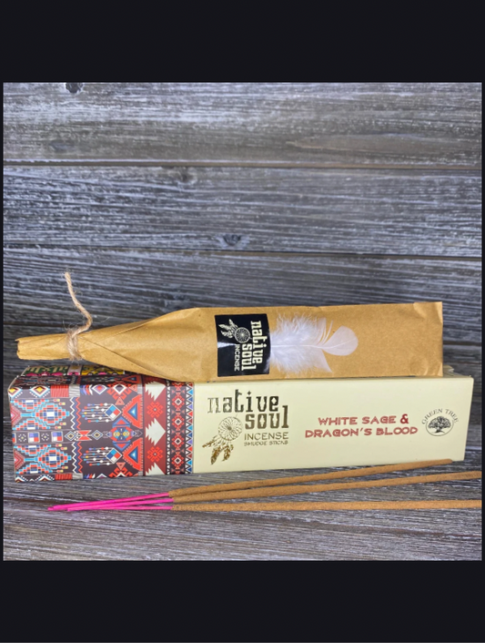 Native Soul - White Sage & Dragon's Blood Incense Sticks