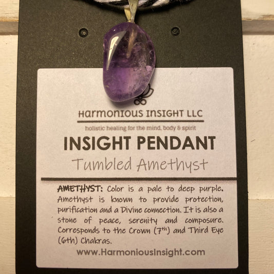 INSIGHT Pendant - Tumbled Amethyst