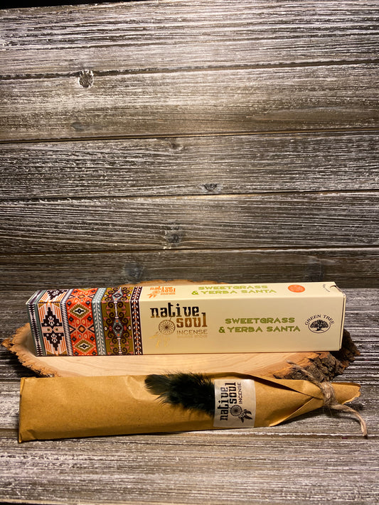 Native Soul - Sweetgrass and Yerba Santa Incense Sticks
